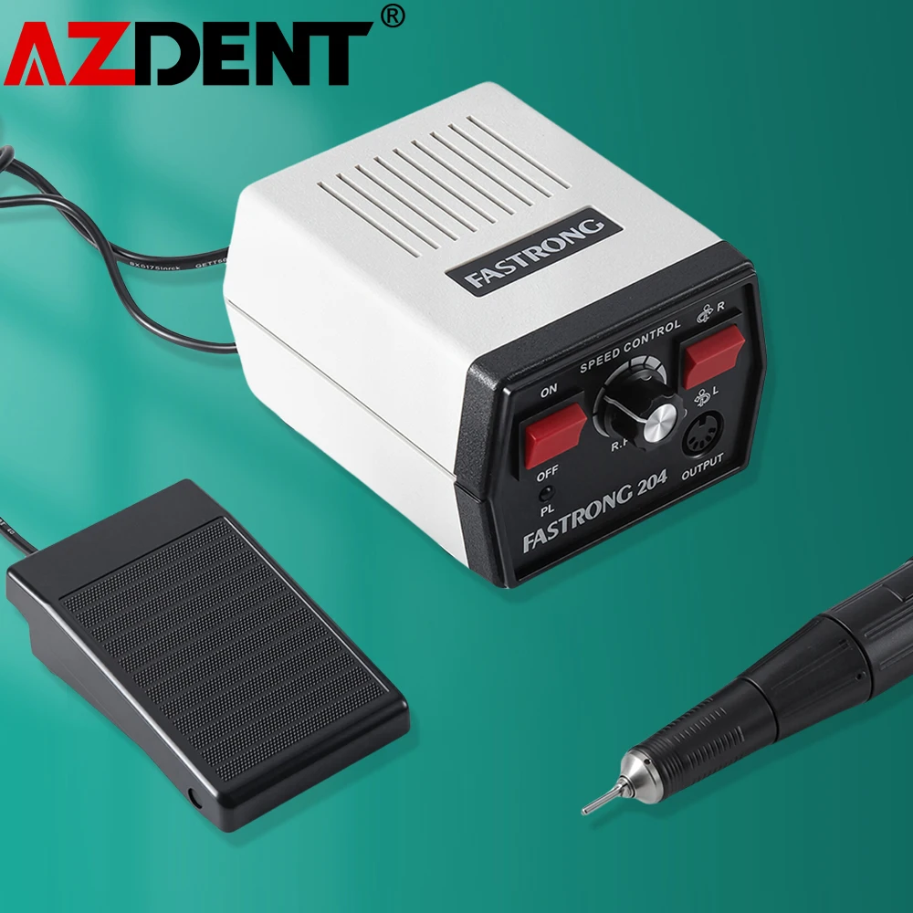 

Стоматологическая ручная шлифовальная машина Azdent, 204 ручки, лабораторный микромотор, набор наконечников для полировки E-TYPE, 35000 об/мин, стоматологическое оборудование