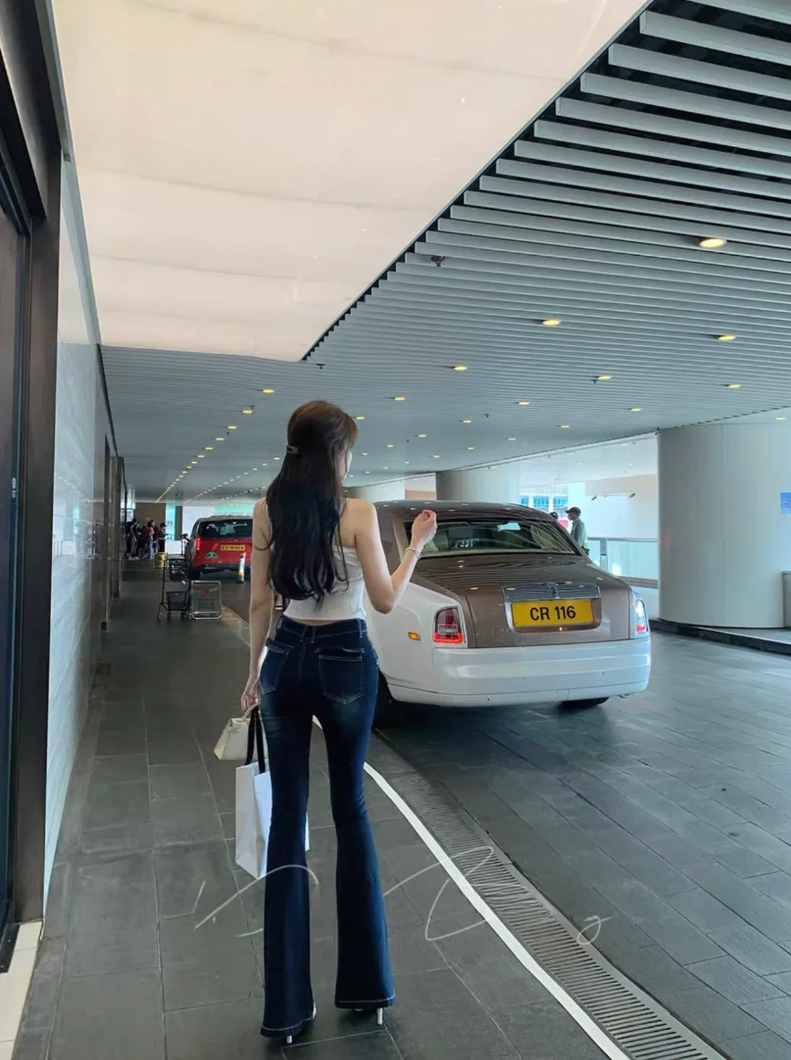 

Корейские джинсы-клеш с высокой талией для женщин, осенне-зимние, облегающие, эластичные, из денима, больших размеров, длиной до щиколотки