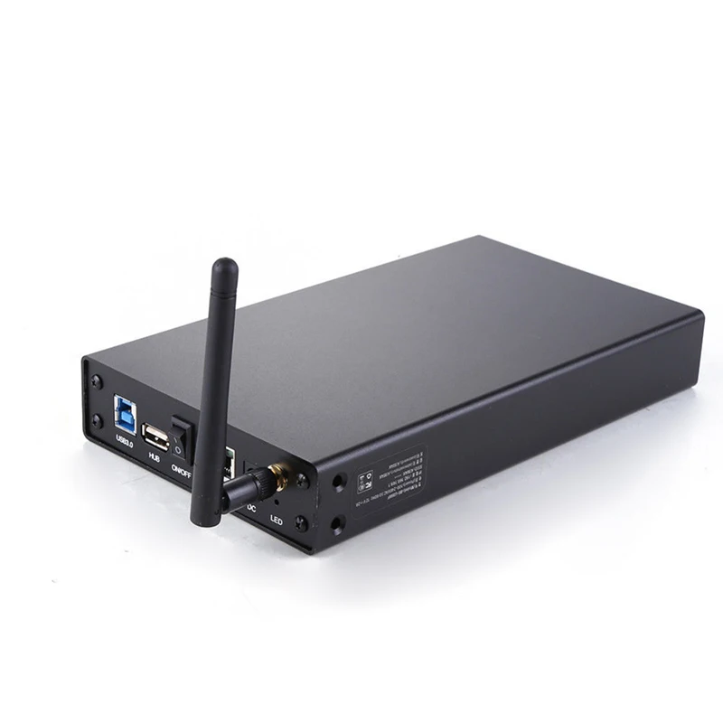 Blueendless Rj45 External Hard Drive Case Nas Wifi Antenna Wireless Wifi SATA USB 3.0 Wifi HDD Interface Aluminum HDD Box