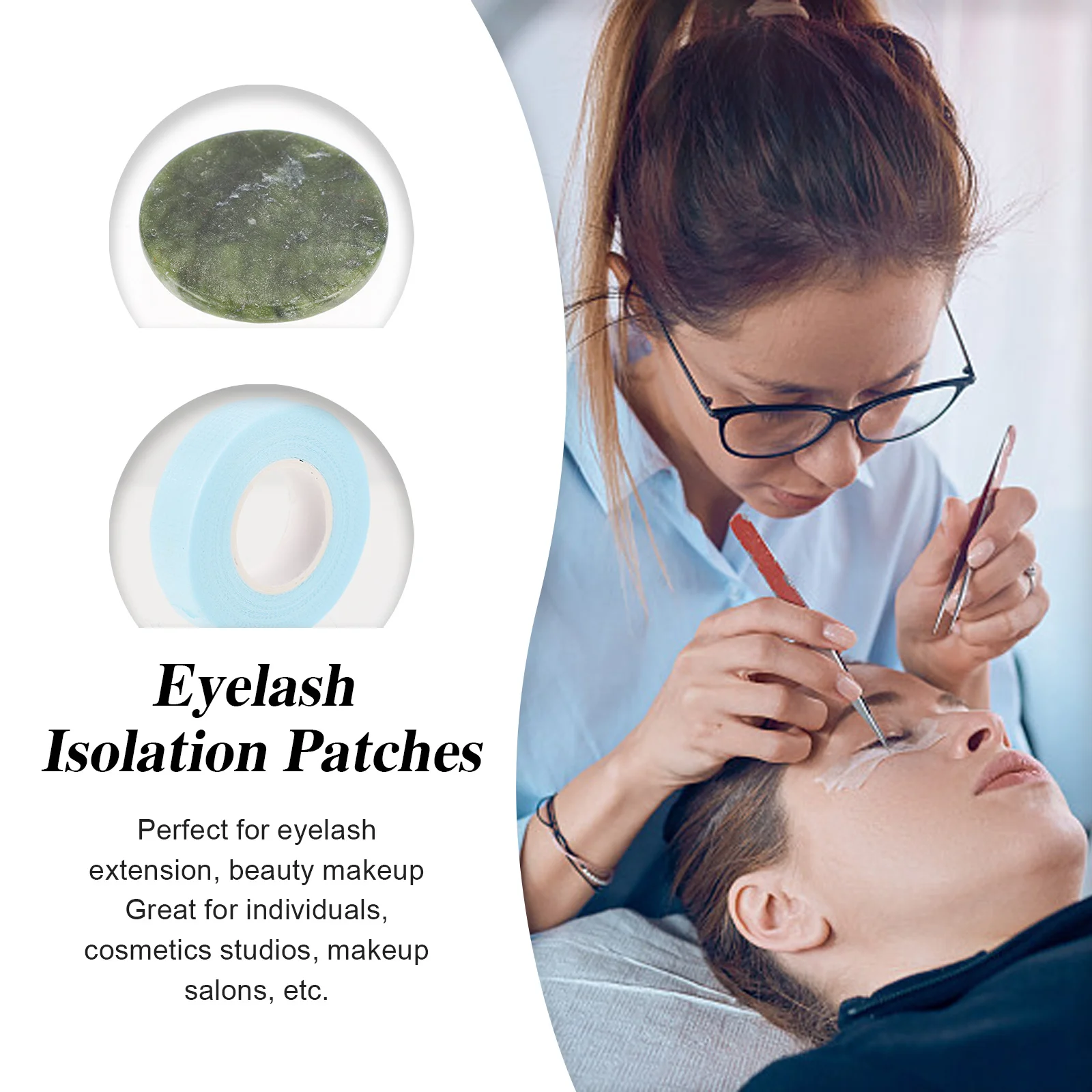 

11Pcs Eyelash Extension Supplies Premium Adhesive Tapes Anti-Allergy Isolation Patches for Professional Makeup Salons