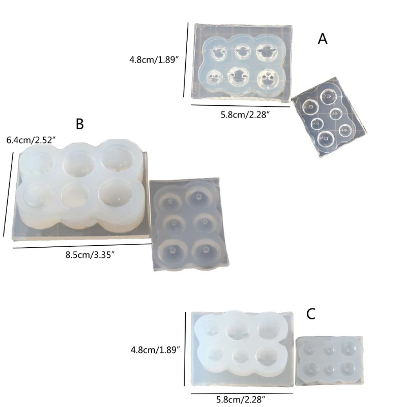 Molde colgante silicona para resina, herramientas joyería acrílica, pendiente, collar, colgante, molde resina, molde