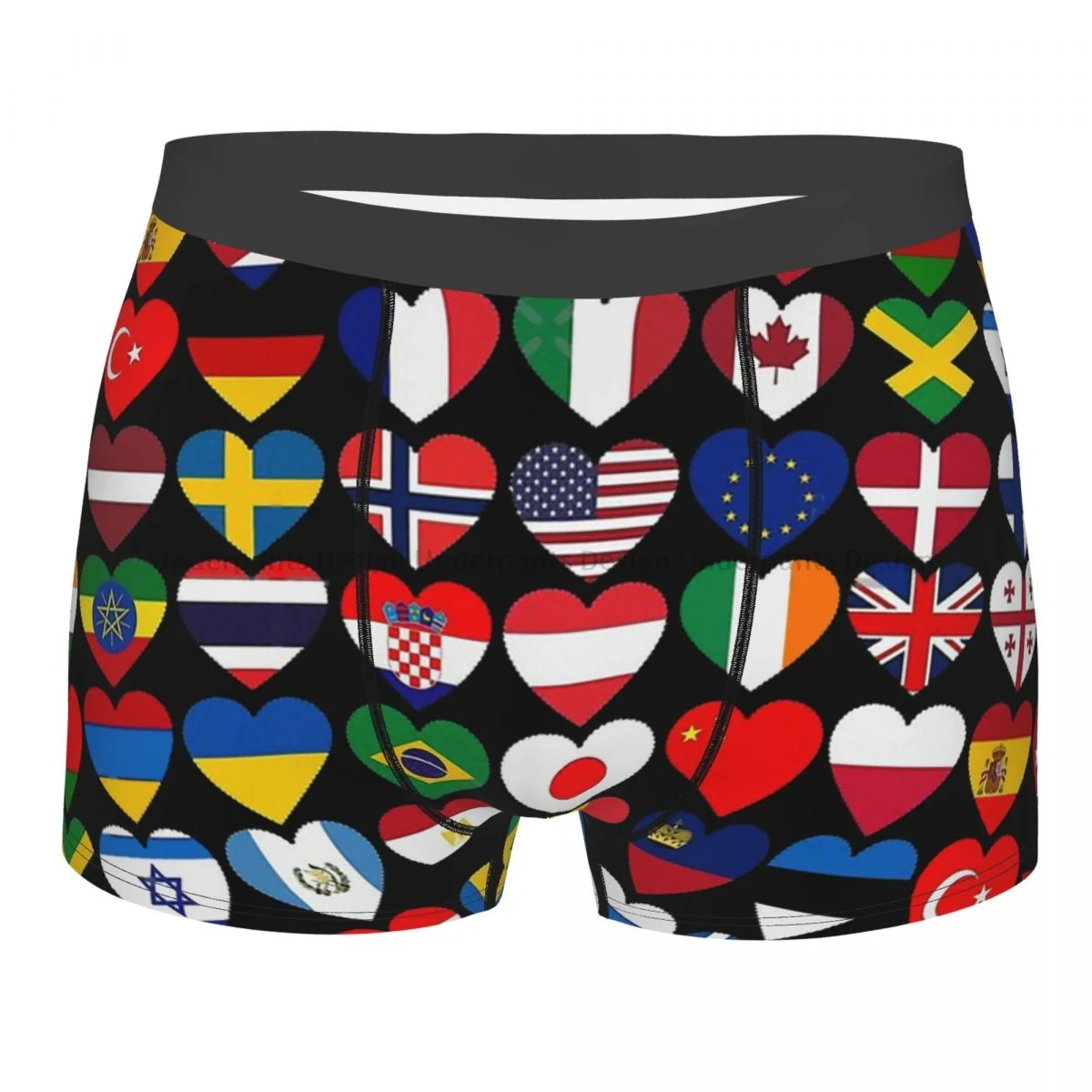 National Flag Yhe Countries Of The World International Gift Underpants Cotton Panties Men's Underwear Print Shorts Boxer Briefs