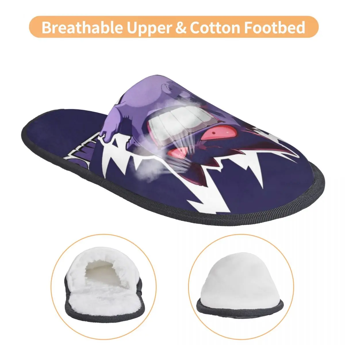 Casa de inverno chinelos de algodão pokemoned pikachu merch slides de pele do agregado familiar chinelos sala de estar aconchegante anti deslizamento slides