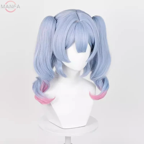 Imagen 2 del producto 2 estilos de Miku Rabbit Hole Cosplay peluca pelucas sintéticas resistentes al calor + gorro de peluca