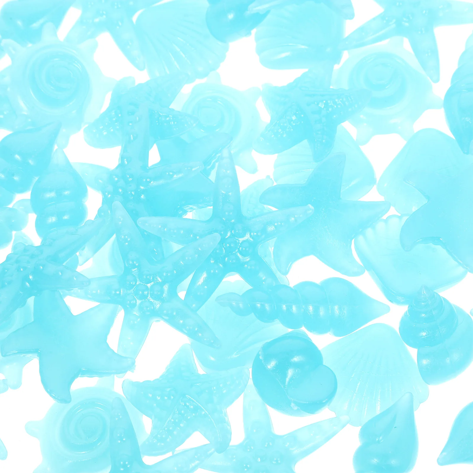 

50Pcs Aquarium Glow in The Dark Pebbles Resin Stones Decorative Gravel Fish Tank Decoration Multi Functional Aquarium Rocks