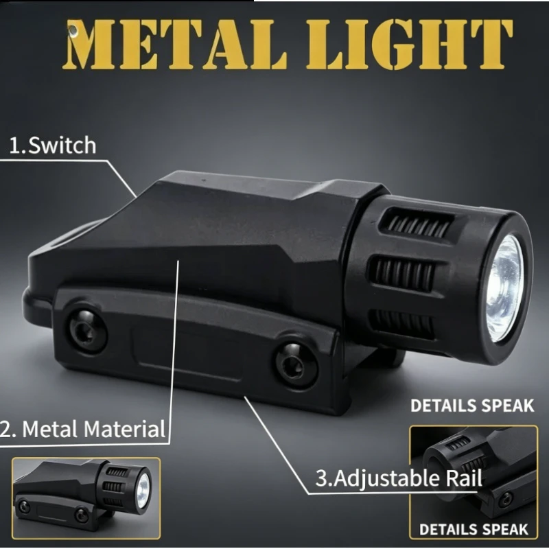 

2026 NEW Metal Infrared Laser Sight Calibratable High Brightness Flashlight for Toy Gun Accessories with Screws Mount