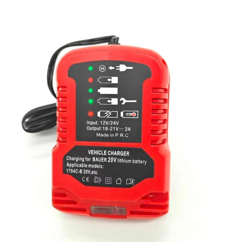 

Portable Mini Charger Car Charger for Bauer 20V Li-ion Batteries with Cigarette Lighter Plug Lithium Battery Charger Replacement