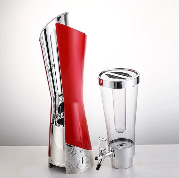 3L Portable Beer Dispenser High-End Commercial Draft Keg Cooler with Faucet, Compatible with  White Keg, for Bar & KTV Use