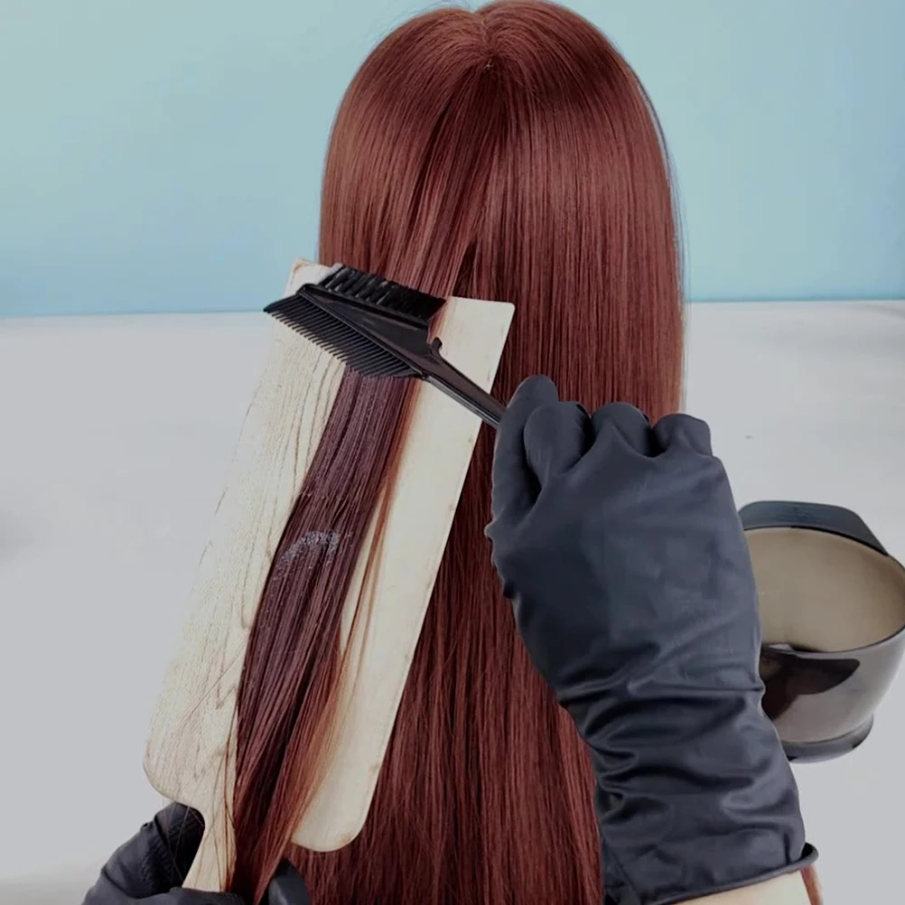 

2Pcs Hair Highlighting Paddle Premium Hair Color Board for Neat Dyeing Sturdy Non-Deform Foiling Tool Compact Easy Storage Home