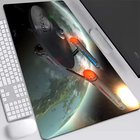 Star Treks Gaming Pad Desk Mat Mouse Mats Mousepad Gamer Pc Cabinet Games Office Accessories Keyboard Anime Extended Xxl Large
