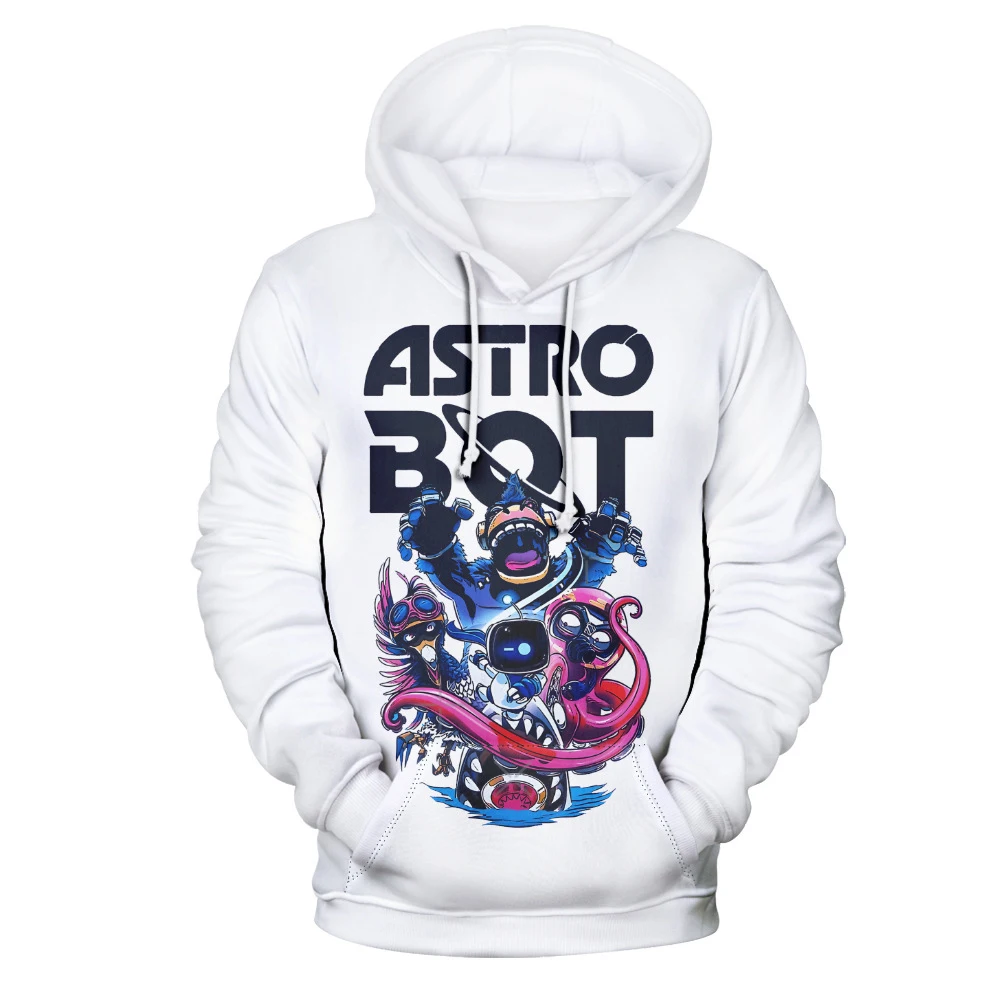 

2025Astro Bot Gaming 3D Printed Hoodie Men Women Fashion Streetwear Oversized Sweatshirts Hoodies Men Pullovers Activewear Men's