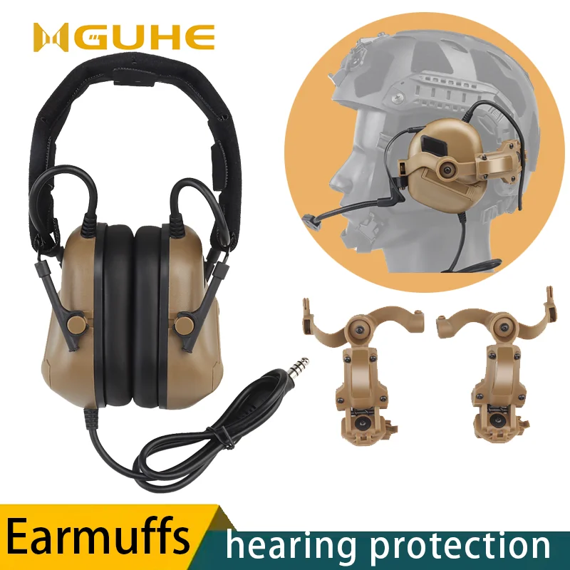 

Outdoor Tactical Electronic Shooting Earmuffs, Hunting and Shooting Range, Noise Canceling Headphones, Hearing Protectors