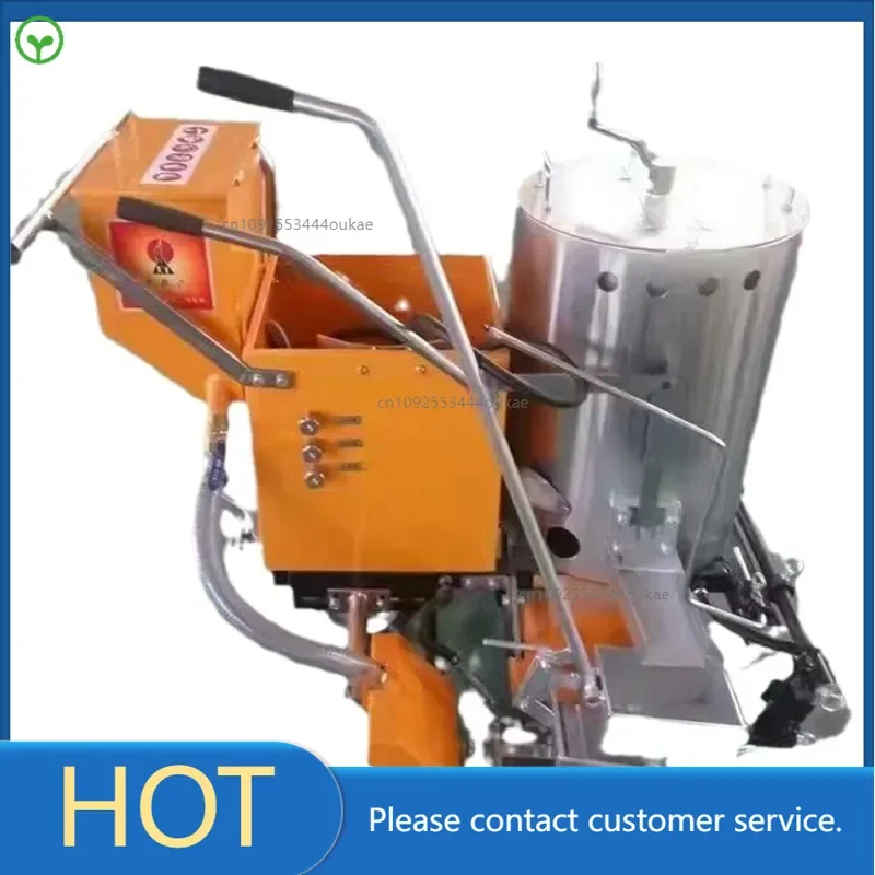 Hot melt marking machine, hand-pushed road marking machine, raised shock wear-resistant and anti-deformation marking machine