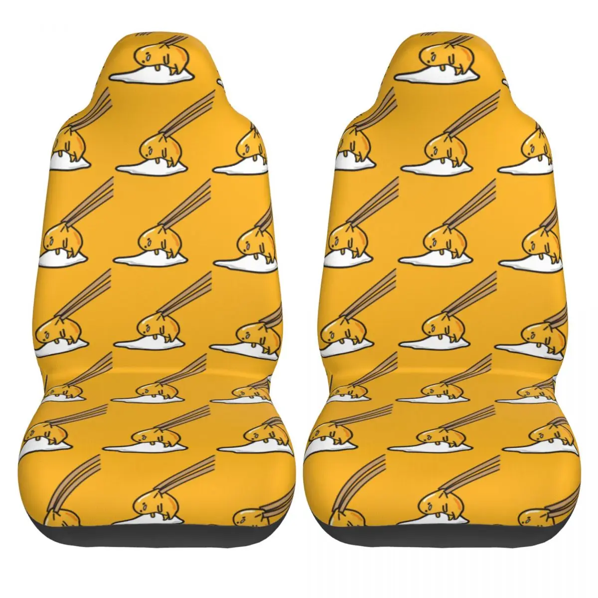Gudetama Universal-Autositzbezug für die meisten Autos, geeignet für alle Arten von Modellen, Lazy Egg Cartoon-Autositzmatte, Polyester, Angeln