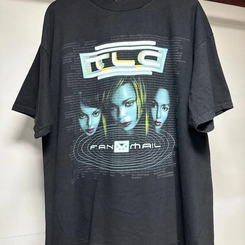 Tlc 90S Fan X Mail Raro Camiseta Preta S 5Xl