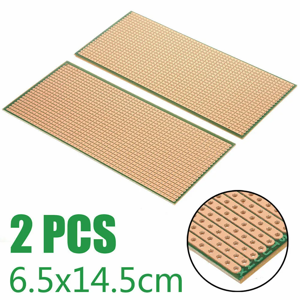 1.2MM PCB Platine Single Side Circuit Perf Board 16.5 X 14.5 Cm 2Pcs Stripboard Veroboard Quality New Practical