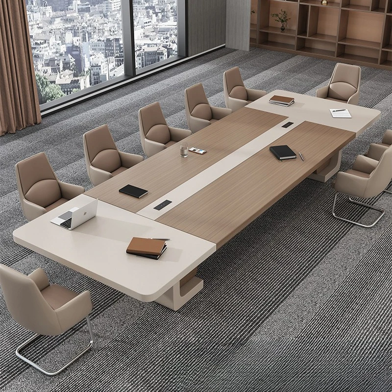 Conference table Long table Desk Meeting room Training  and chair combination Simple modern long Large negotiation