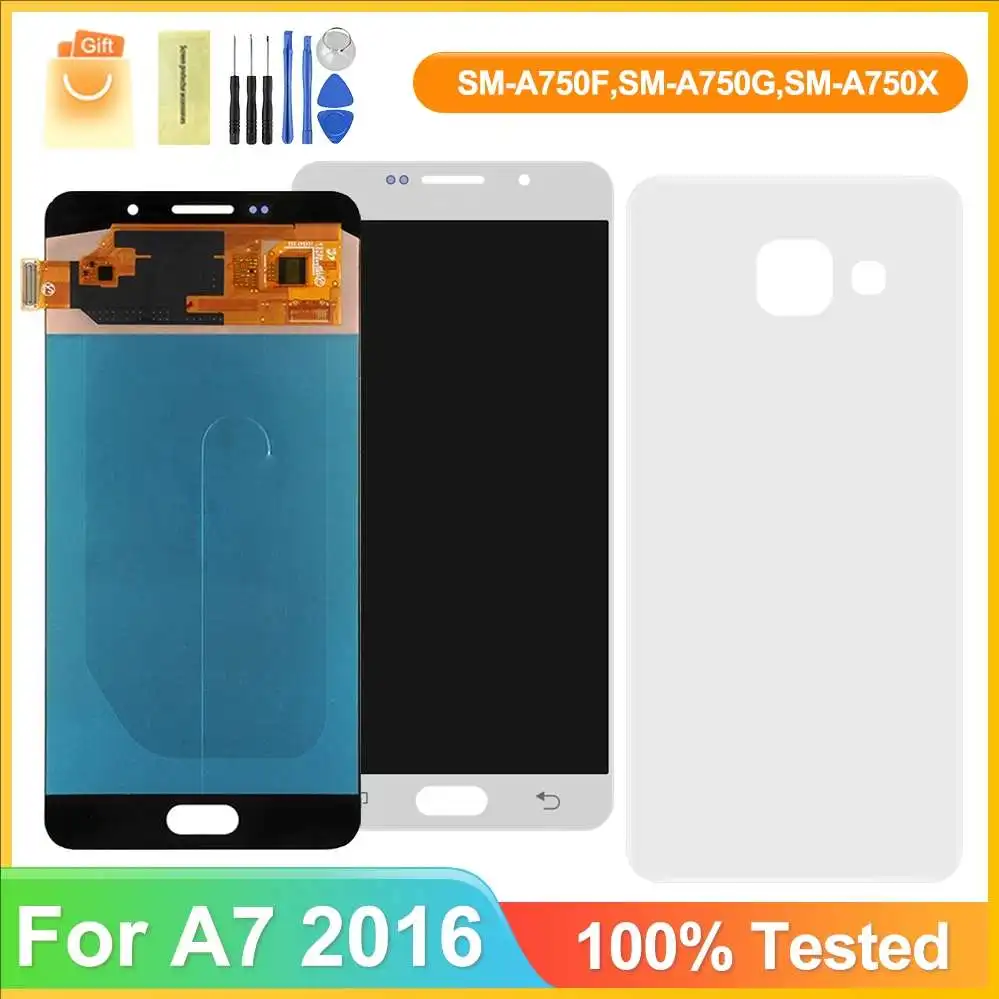 100% Tested TFT For SAMSUNG GALAXY A7 2016 A710 LCD Display Touch Screen Digitizer Assembly Replacement