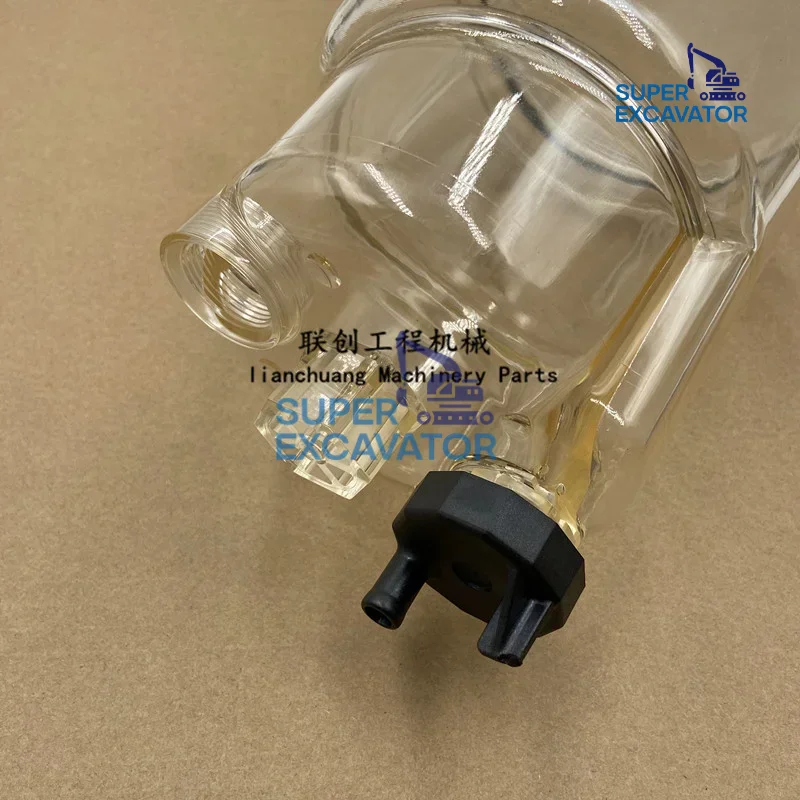 For Sany SY135 195 205 215 225-10 Oil-water separator filter Cup transparent cup water accumulation Cup Excavator Parts