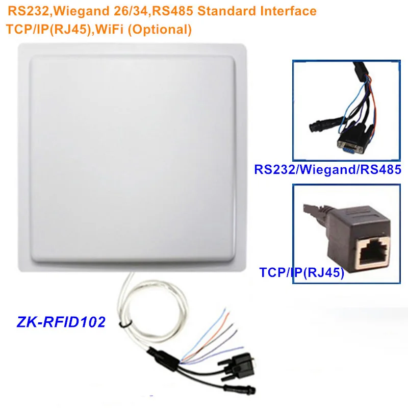 

Access Control RFID Card Reader 860-865Mhz 10m Long Range ISO18000 6C UHF Integrated RFID Gate Reader