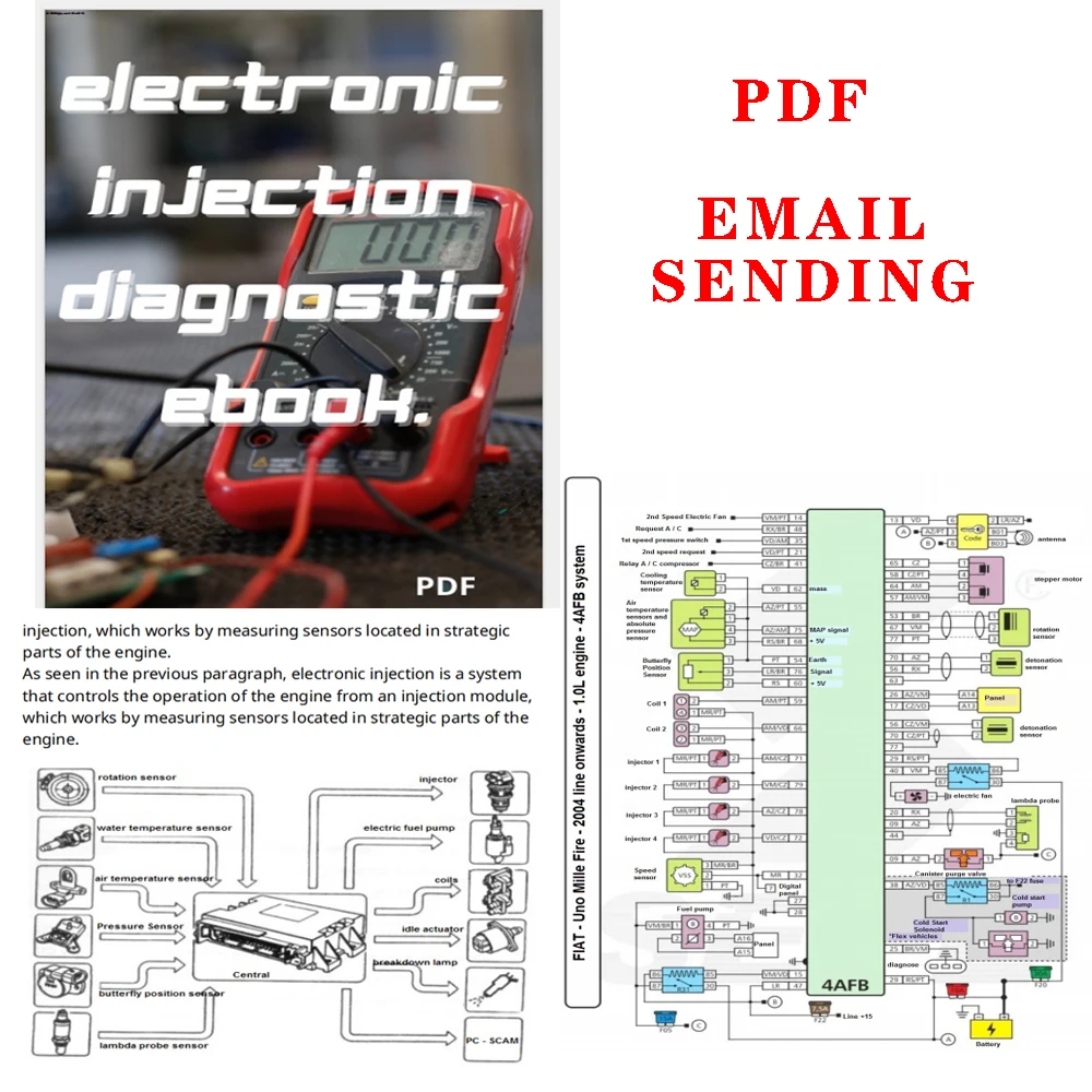 Electronic Injection Diagnostic Guide for Fuel Pump Oil Pressure Sensor Warning Light TPS Car Repair Test TOOL