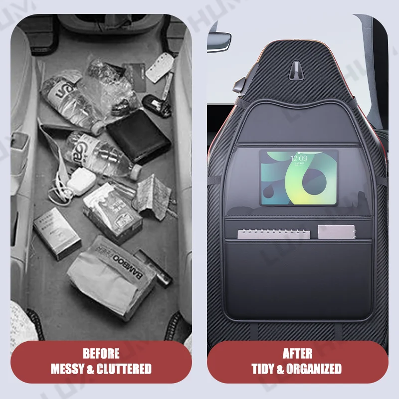 מגן מושב רכב עם ארגונית כיסים - תמונה 5