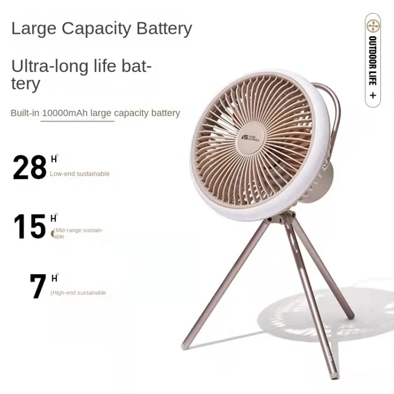 Outdoor Small Fan Tent Lamp Multi-function Portable Ceiling Fan Camping Charging Treasure Long Endurance Camp Lamp