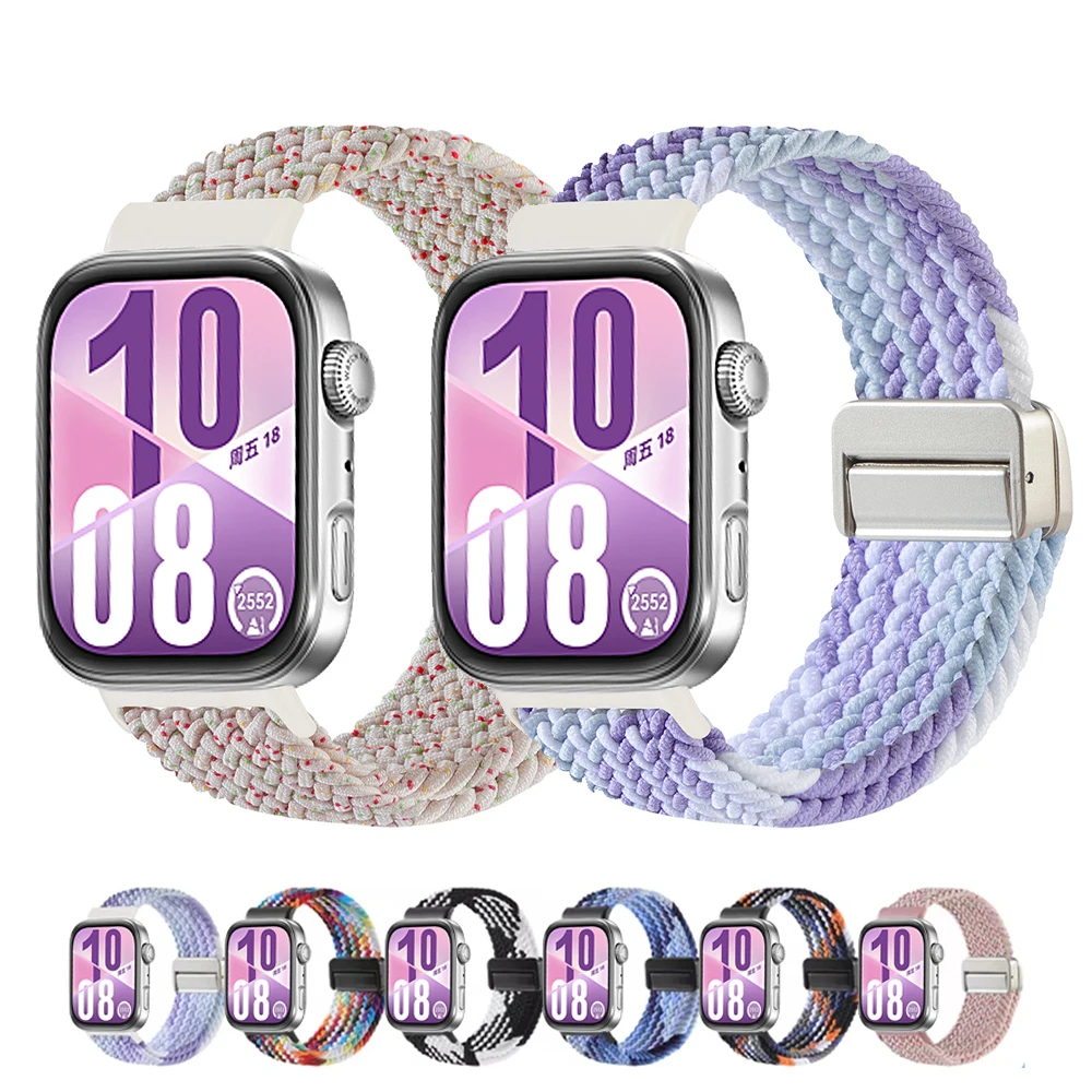Band für Huawei Watch Fit 4 Pro/Fit 3/4 Smartwatch Handgelenk Ersatzgürtel magnetisch geflochtenes Armband Correa HUAWEI Fit 4 Riemen