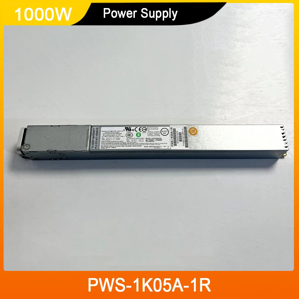 PWS-1K05A-1R 1000W For Supermicro Is An 80 Plus Titanium Power Supply Capable Of Supplying 1000W Output Power At 91% Efficiency