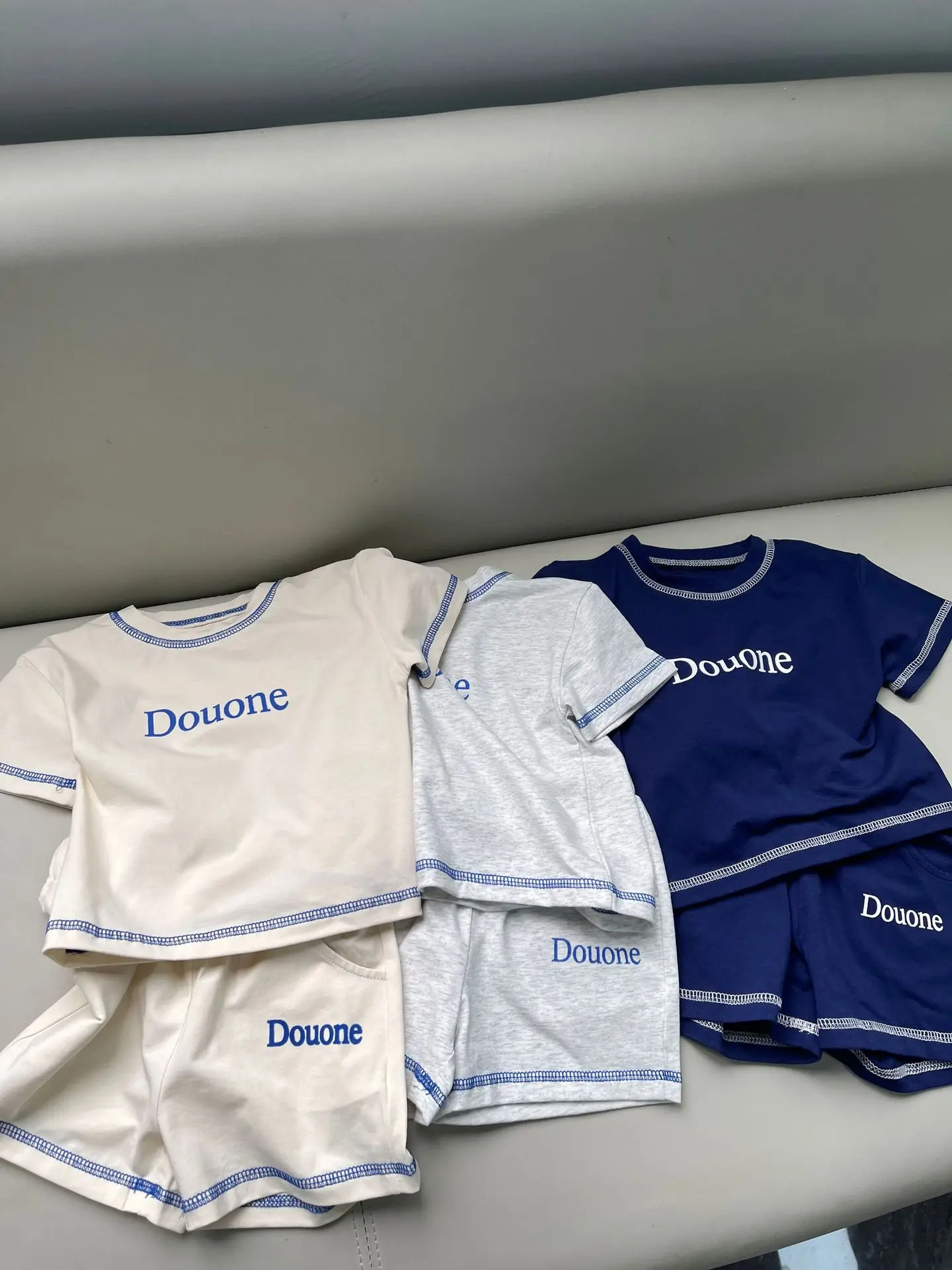 2024 Summer New Baby Short Sleeve Clothes Set Cotton Letter Print Infant Boy Girl Shorts Suit Toddler Casual Breathable Outfits