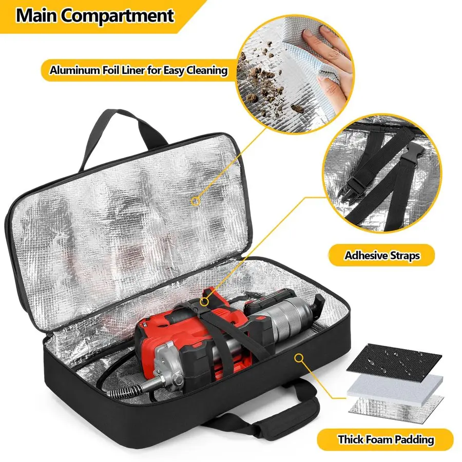 حقيبة متوافقة مع مسدس الشحوم ميلووكي 264620 M18 264621ct M18، حقيبة تخزين متوافقة مع ديوالت DCGG571M1 DCGG571B 20V ماكس