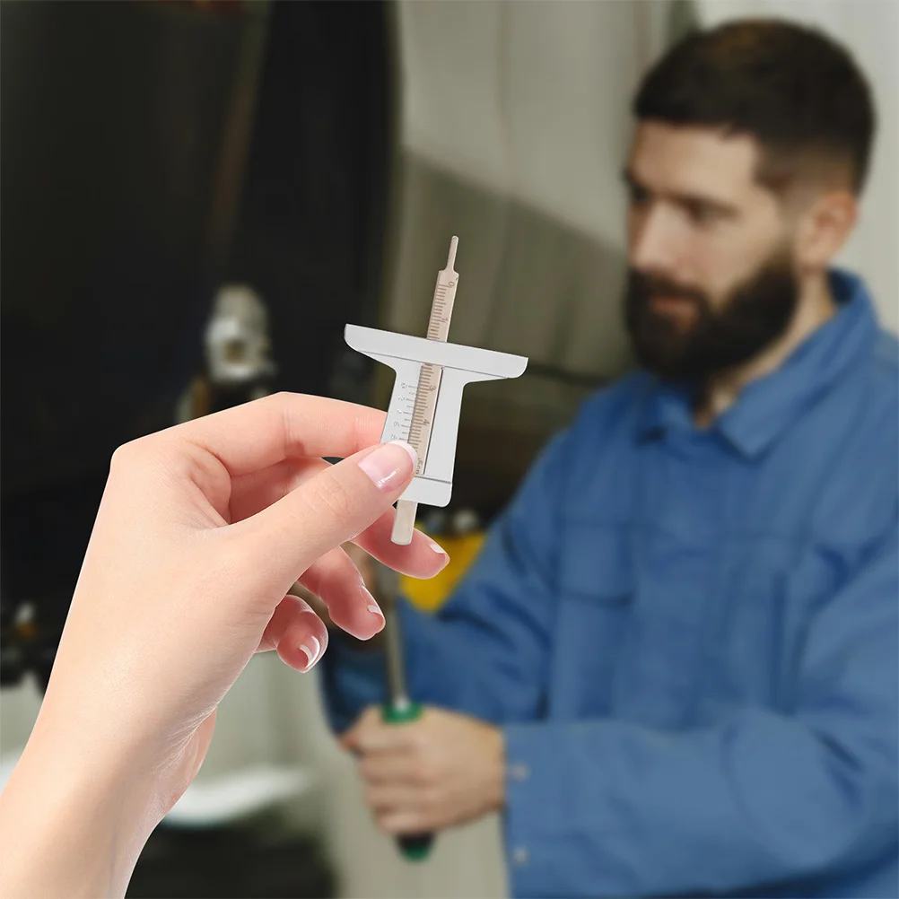 

2Pcs Tire Depth Gauge Tool Precise Measurement Long Lasting Stainless Steel Essential for Car Enthusiasts Tire Depth Gauge