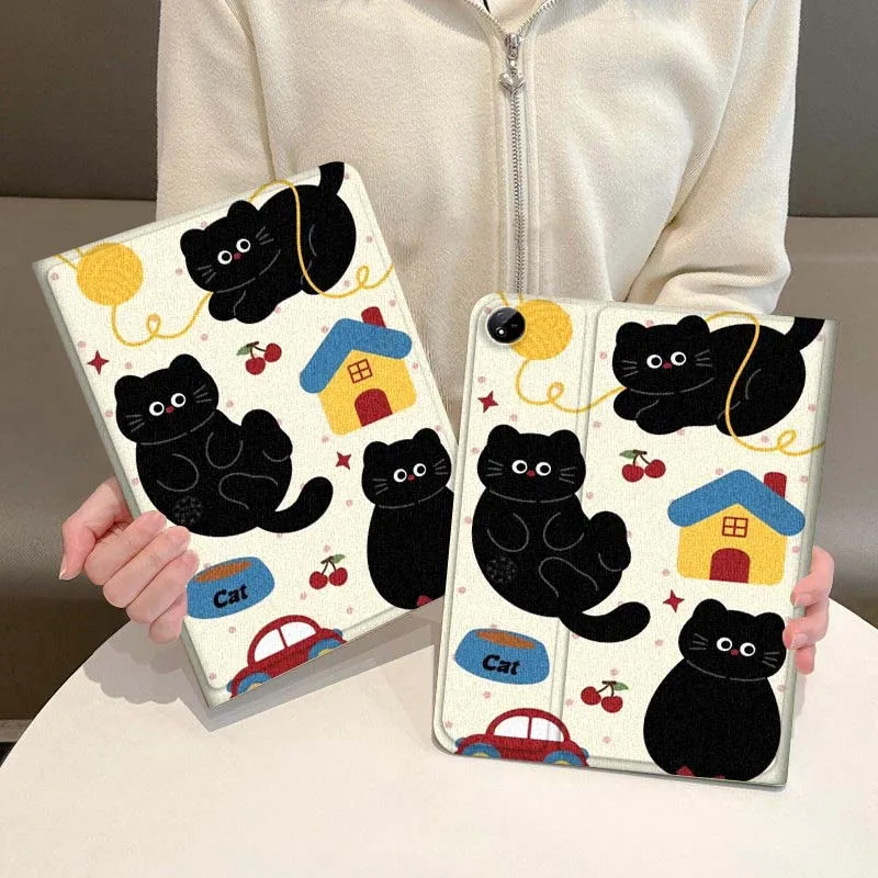 

Black Cat Collage Art Pattern For Vivo IQOO Pad2 Pad3 Pad5 Air SE Pro 12.1 12.3 13 11.5 11 inch Tablet Case