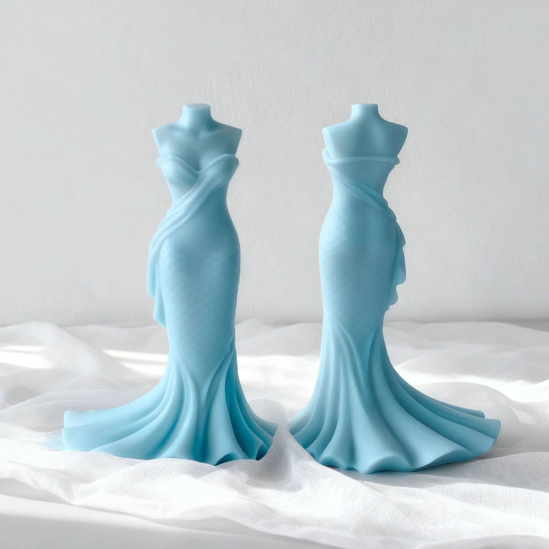 

Форма для свадебного декора, пищевая форма для гипсового орнамента ручной работы, силиконовая форма для свадебного платья, реалистичная форма для вечернего платья, форма для свечи