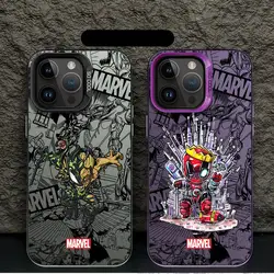 Marvel Venom Ironman Phone Case For Apple iPhone 16 15 Pro Max 16 Pro 14 Pro 13 12 11 Pro Max 14 Plus Mobile fanda Cases