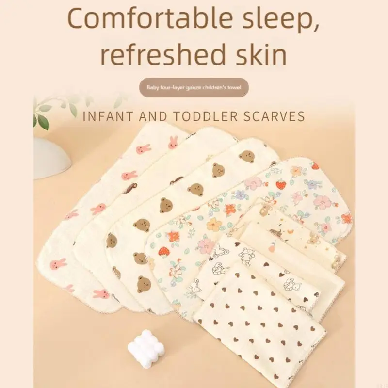 

Хлопчатобумажные марлевые детские мочалки, дышащие полотенца для отрыжки, быстросохнущие носовые платки для младенцев, купания