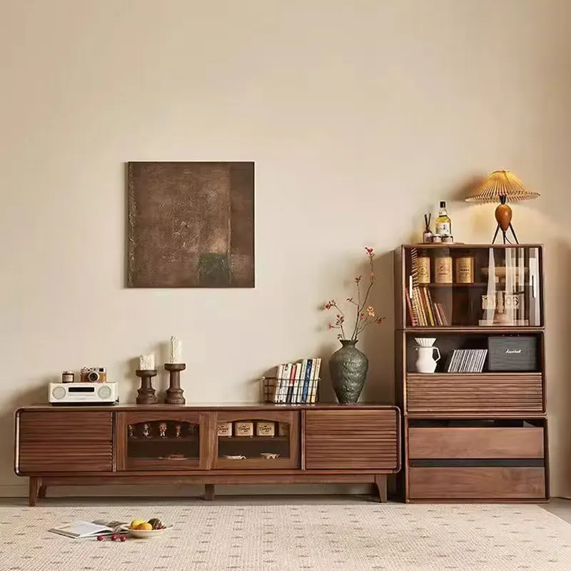 

Customizable North American All Solid Wood TV Simple Cherry Wood TV Living Room Home Locker