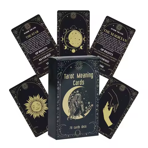 78 Cards / Deck Tarot Meaning Cards English Version Board Game Oracle Deck Divination Party Fortune Telling Gifts for Girls