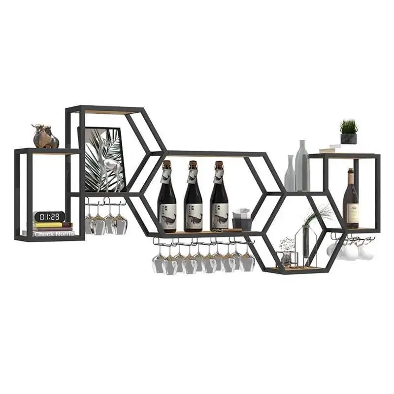 Space Saver Showcase Alcoholkast Drankplanken Moderne cocktailvitrinekast Nachtclub Metalen Angolo Barmeubilair