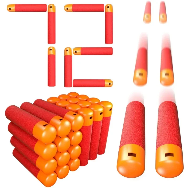 72 STKS Mega Dart Refill Pack 9.5 cm Compatibel met Speelgoed Pistool Universele Mega Pack Refill Kogels voor N-Strike Mega Serie