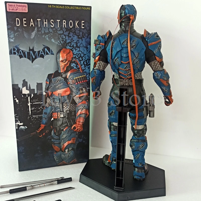 شخصية حركة Deathstroke ، ألعاب مجنونة ، فريق دمية للنماذج الأولية ، نموذج التجميع ، هدية
