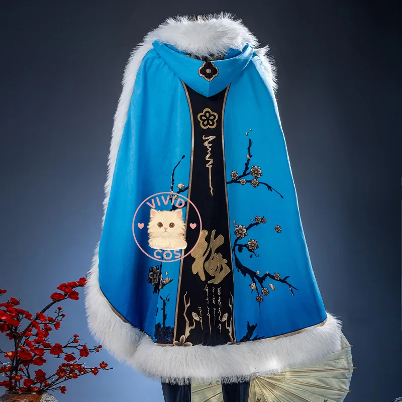 أزياء Honor of Kings التأثيرية: Yi Xing 'Treading Snow in Search of Plum Game Anime Winter ثنائي الأبعاد مرخص للعب الأدوار