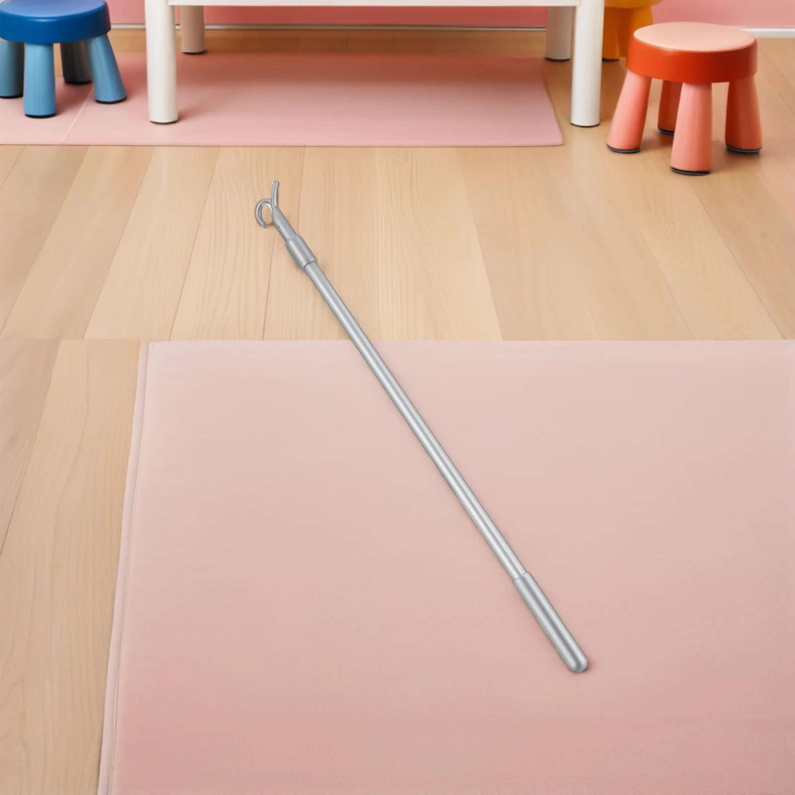 

2Pcs Aluminum Alloy Blind Wand Telescopic Opener Tilt Rods Adjustable for Various Window Sizes Smooth Operation