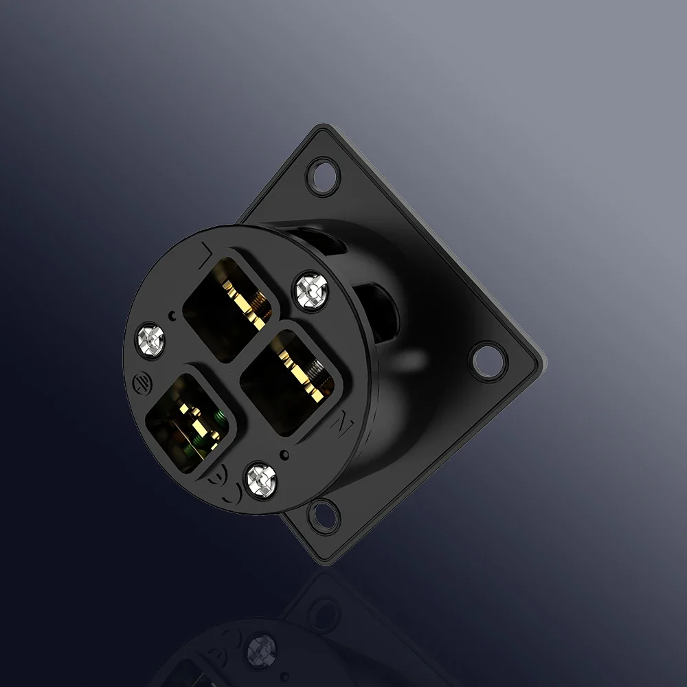 Viborg puro cobre banhado a ouro US-NEMA soquete, tomada dos EUA, única tomada de cobre puro, novo