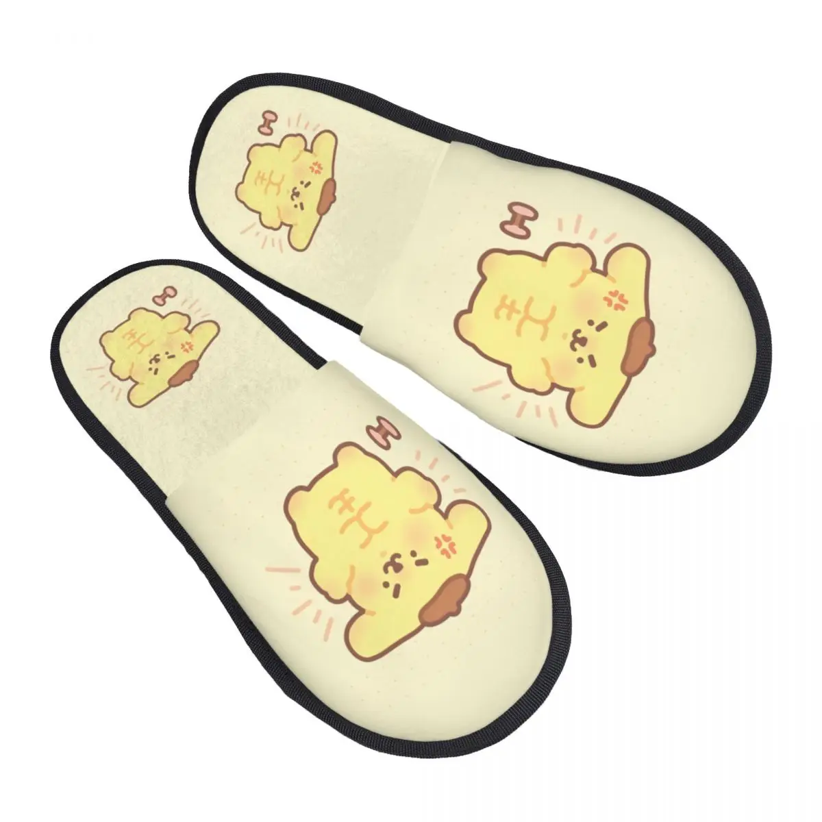 

Гостевые тапочки с помпонами на заказ для ванной комнаты, женские домашние тапочки с милой собакой