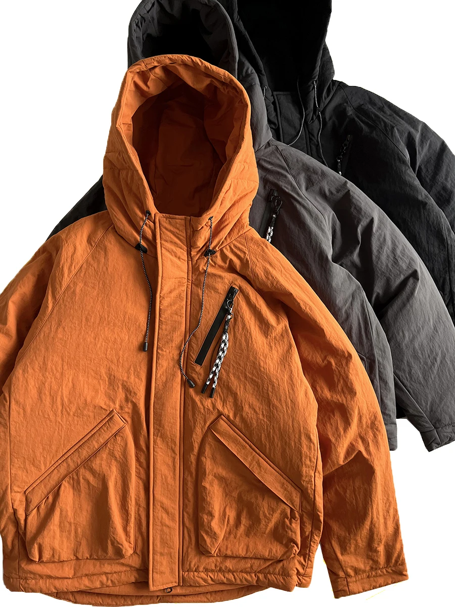 

American Sle Thiened 90 White Du down Hooded Workwear down Jaet Winter Tee-Proof Mountain Series Functional Men's J...