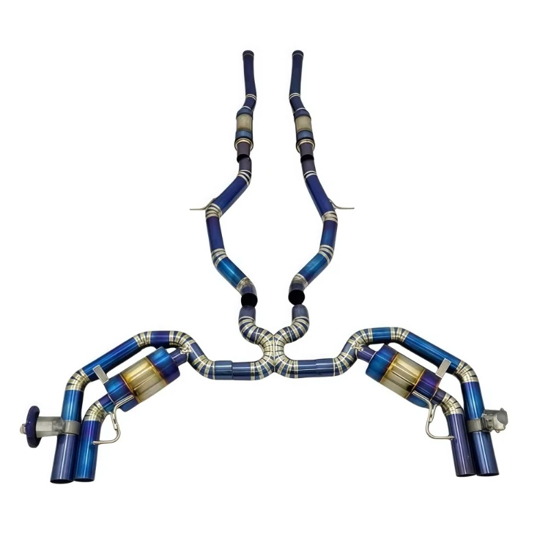 S63 titanium valve electronic exhaust pipe