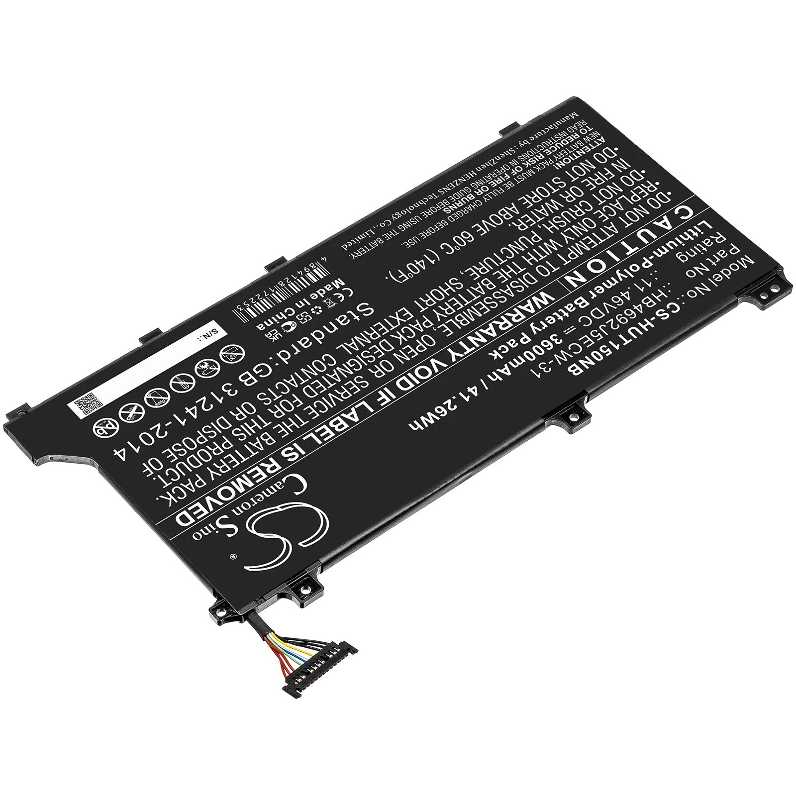 CS Replacement Battery for Huawei MateBook D 15 2020,MateBook D 15,MateBook D 15-53010TUY PN:HB4692J5ECW-31 3600mAh / 41.26Wh