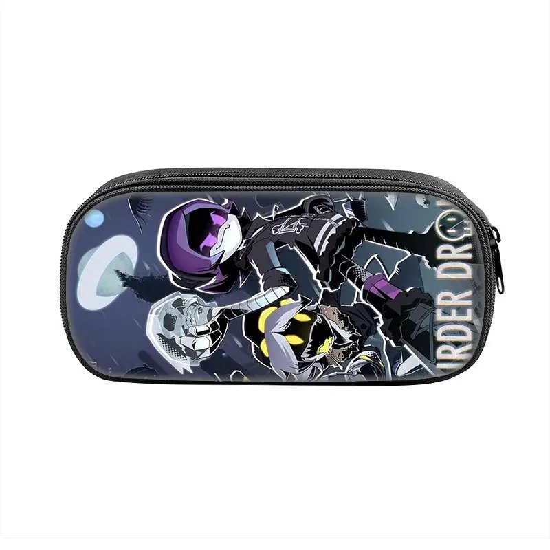 Murder Drones Anime Peripheral Pen Box Bag Student Large Capacity School Supplies Zipper Pencil Case Stationery Birthday Gift view 2