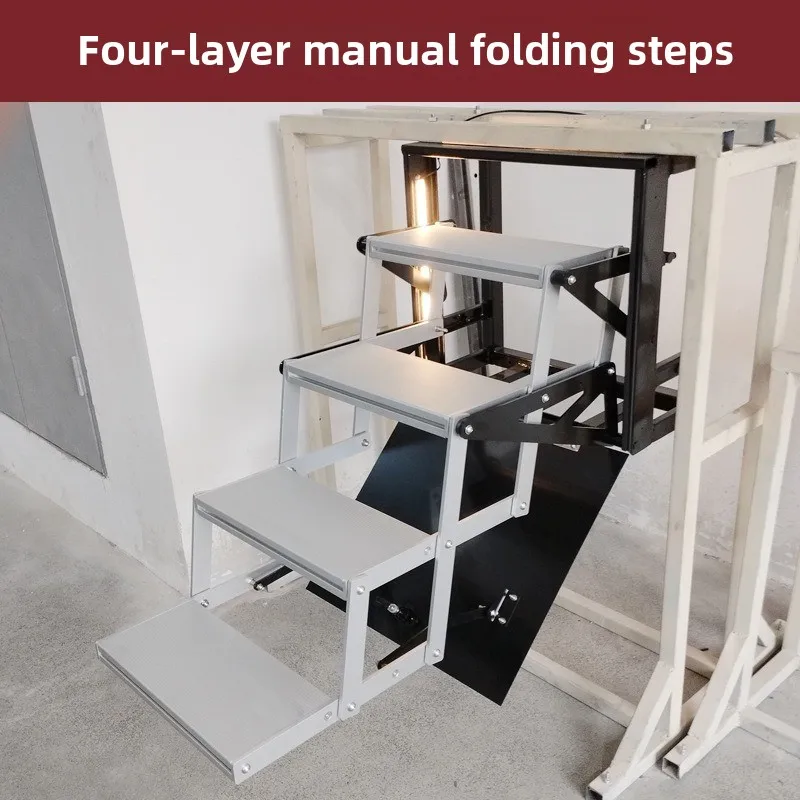 RV modification accessories, electric multi-step pedals, off-road heavy truck four-layer pedals